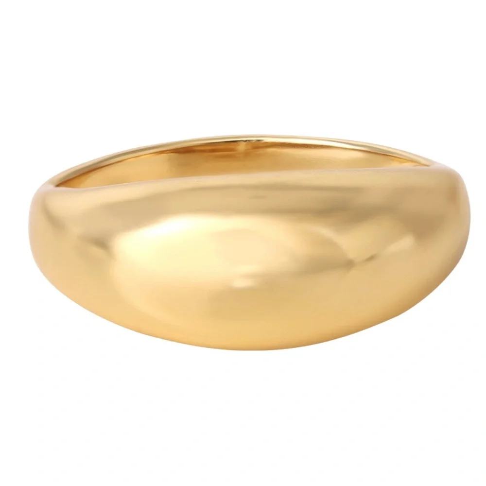 ✨🌿Jessica Simpson 14Karat Gold Plated Dome Ring
